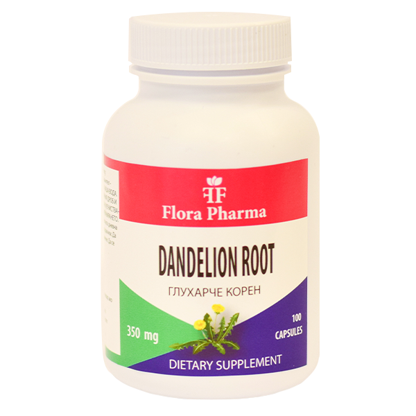 Raíz de diente de león /Taraxacum/ – complemento alimenticio, 100 cápsulas de 350 mg - para el hígado, el metabolismo y la digestión