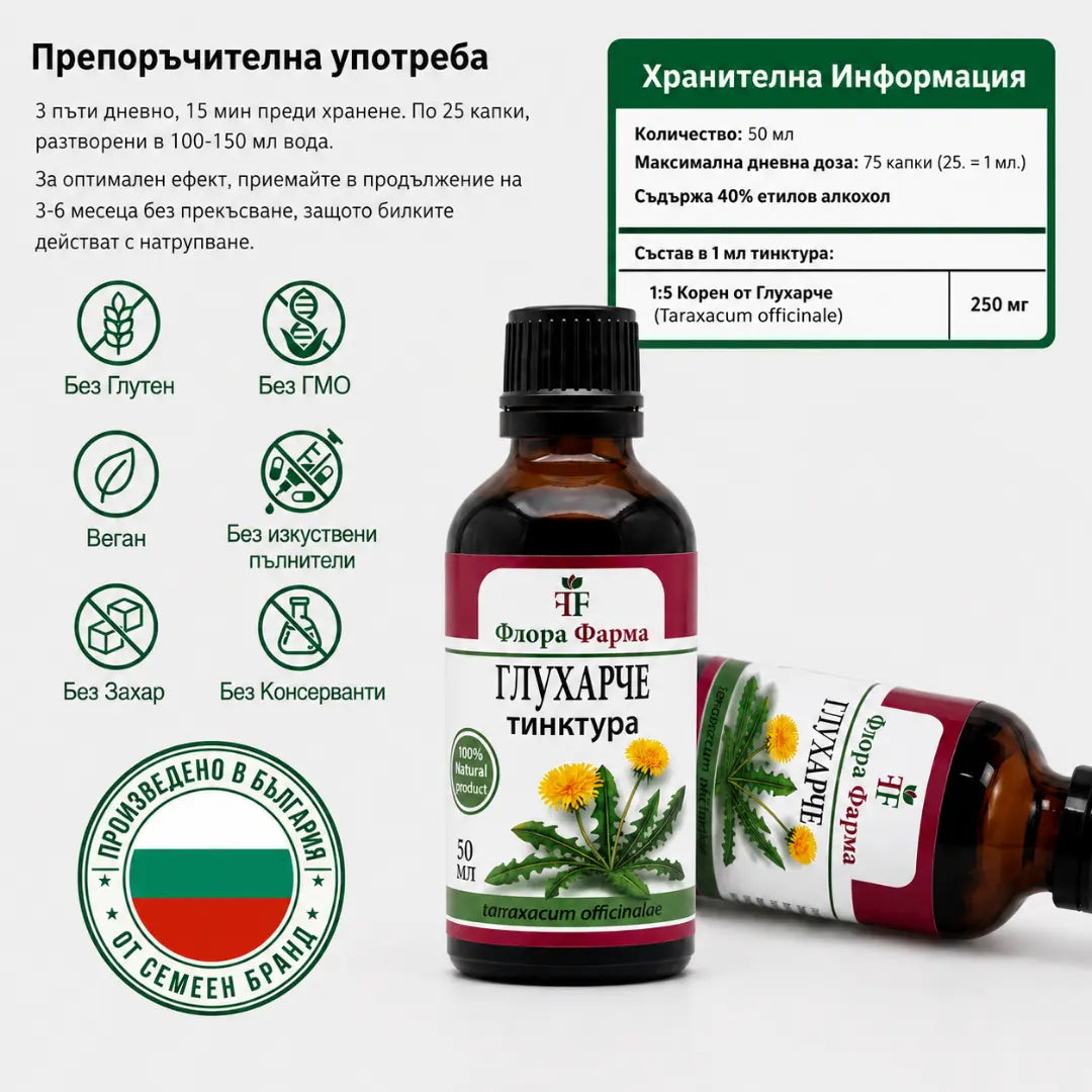 Diente de león – tintura de 100 ml - para el hígado y el metabolismo