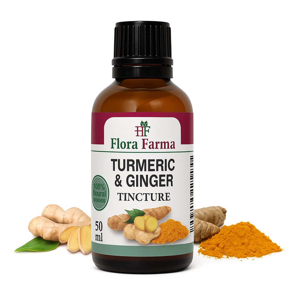 Cúrcuma y jengibre – tintura de 50 ml - para la digestión, las defensas y el bienestar articular
